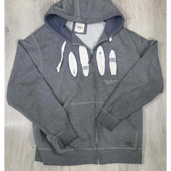 Tops - Pacific Creations Hoodie Size L Extra Large Gray Surfers Paradise Australia #10